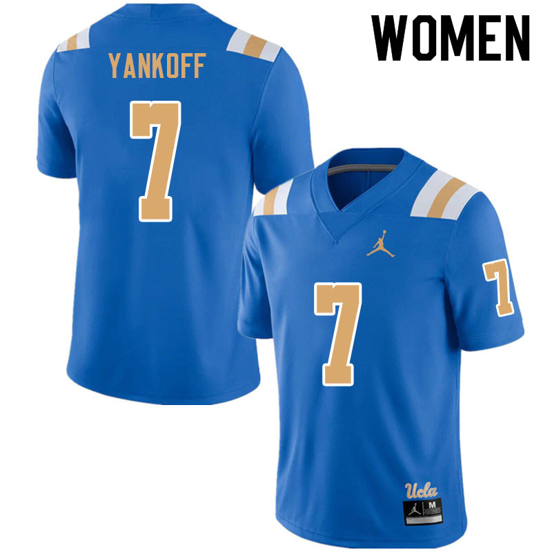 Jordan Brand Women #7 Colson Yankoff UCLA Bruins College Football Jerseys Sale-Blue